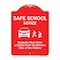 Signmission Safe School Students Must Enter & Exit From Driver Side Of Vehicle Alum, 18" L, 24" H, RW-1824-9755 A-DES-RW-1824-9755 - alternate 1